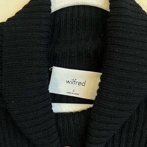 Wilfred Classic Black Cowl Neck Sweater